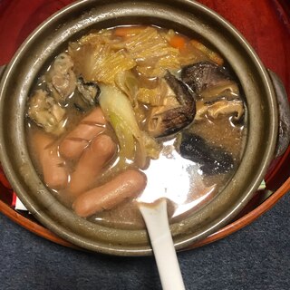 味噌カキ鍋